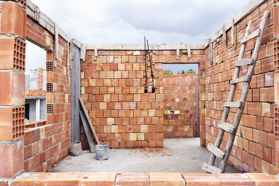 Brick House under Construction